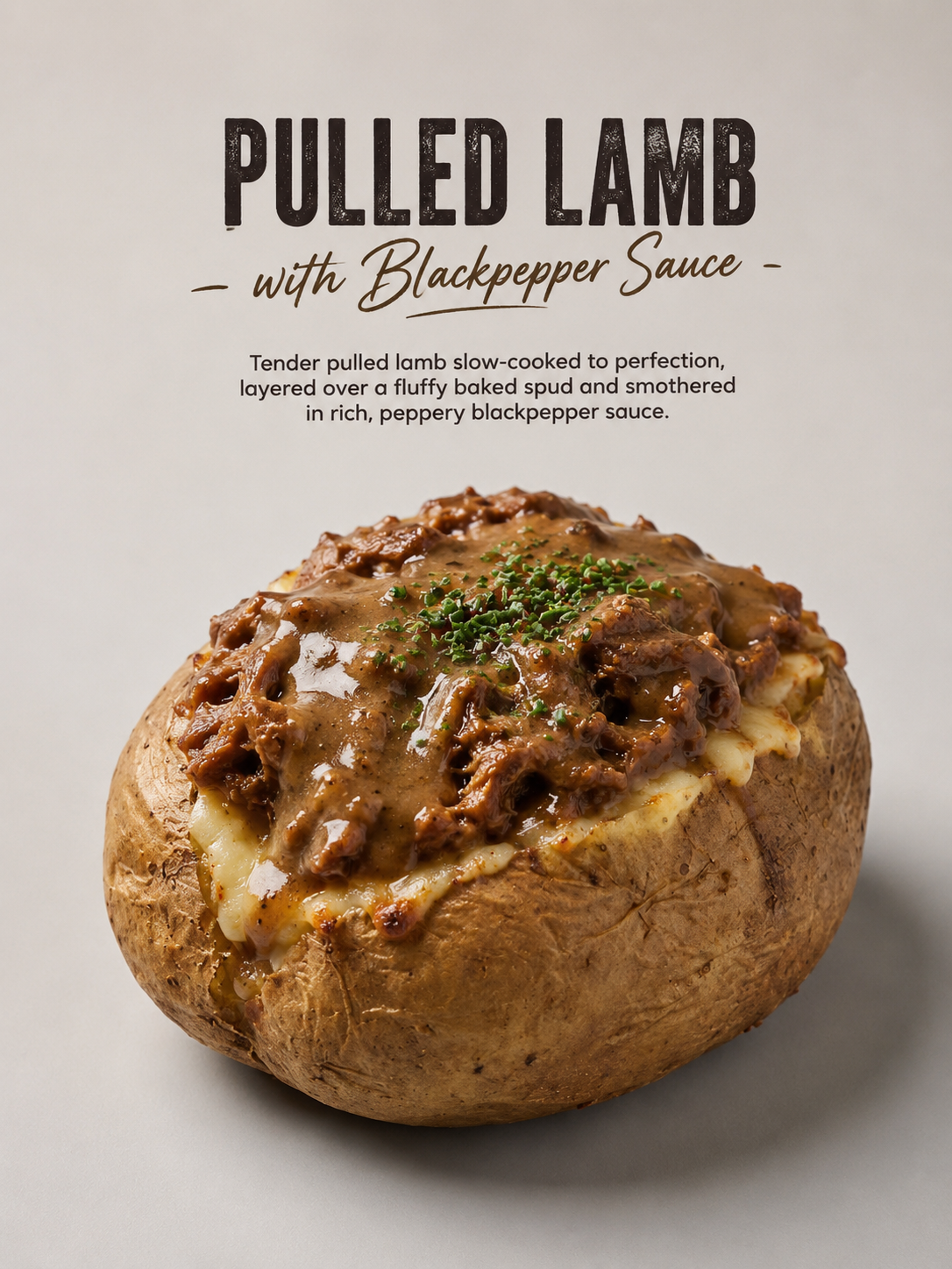A loaded All About Bites jacket potato